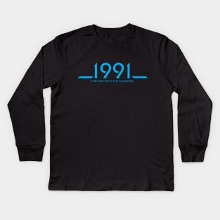 1991 Movie (Blue) Kids Long Sleeve T-Shirt